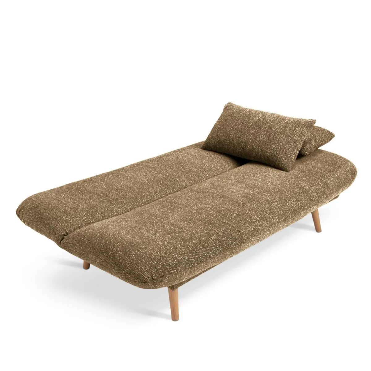 Habitat Bean Fabric Clic Clac Sofa Bed - Mustard – image 4