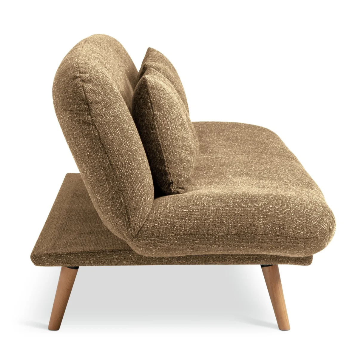 Habitat Bean Fabric Clic Clac Sofa Bed - Mustard – image 5