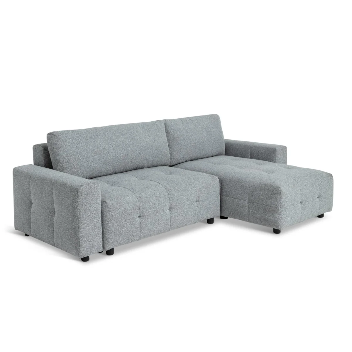 Habitat Mick Fabric Reversible Corner Chaise Sofa Bed - Grey – image 6