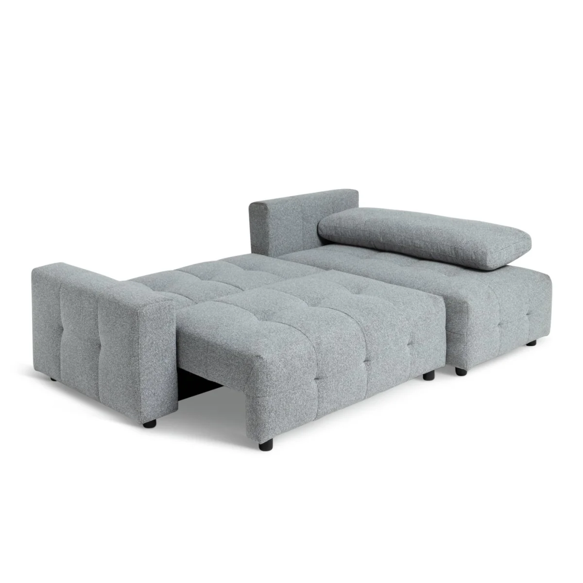 Habitat Mick Fabric Reversible Corner Chaise Sofa Bed - Grey – image 9