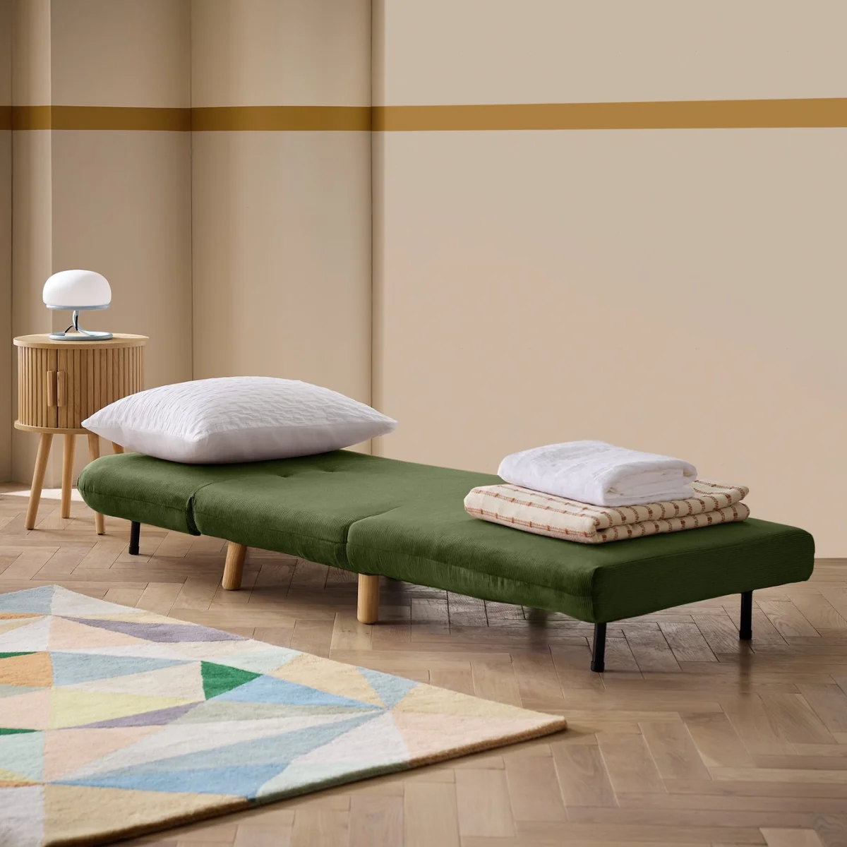Habitat Benji Single Fabric Chairbed - Green – image 3