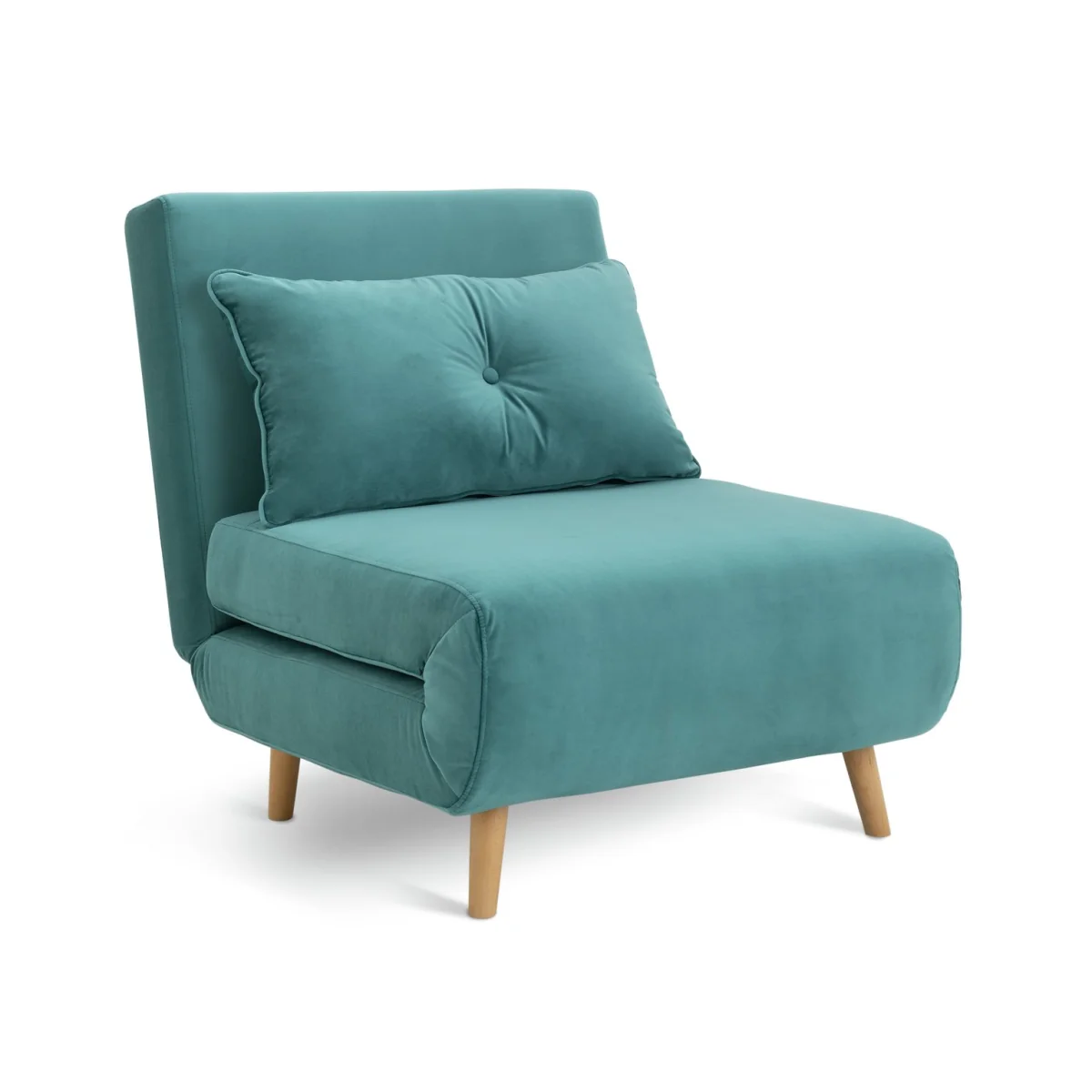 Habitat Roma Single Velvet Chairbed - Teal – image 4