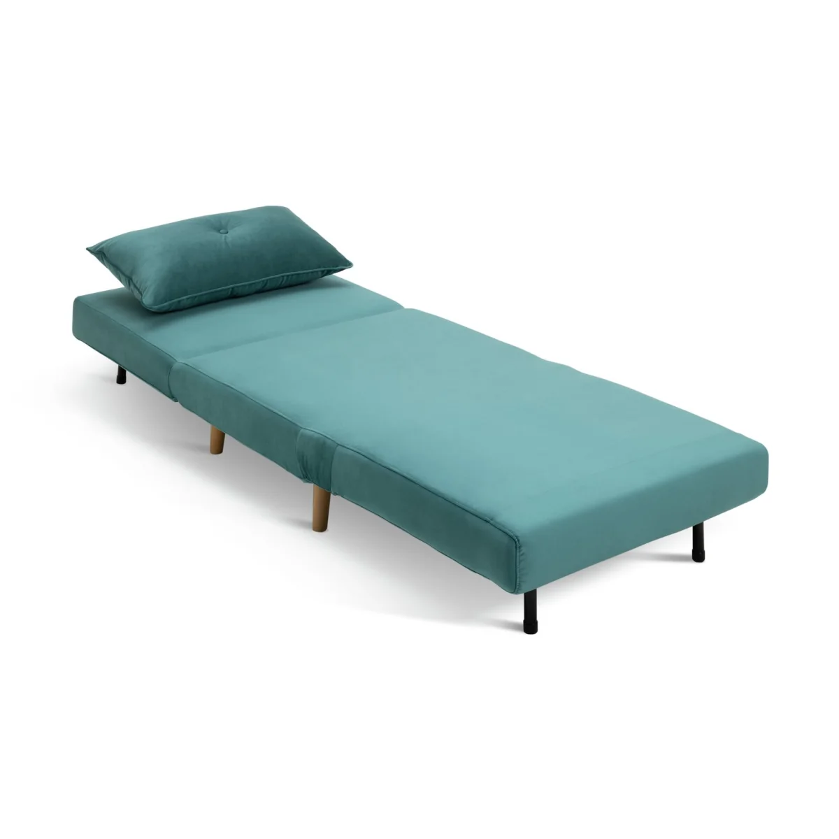 Habitat Roma Single Velvet Chairbed - Teal – image 5