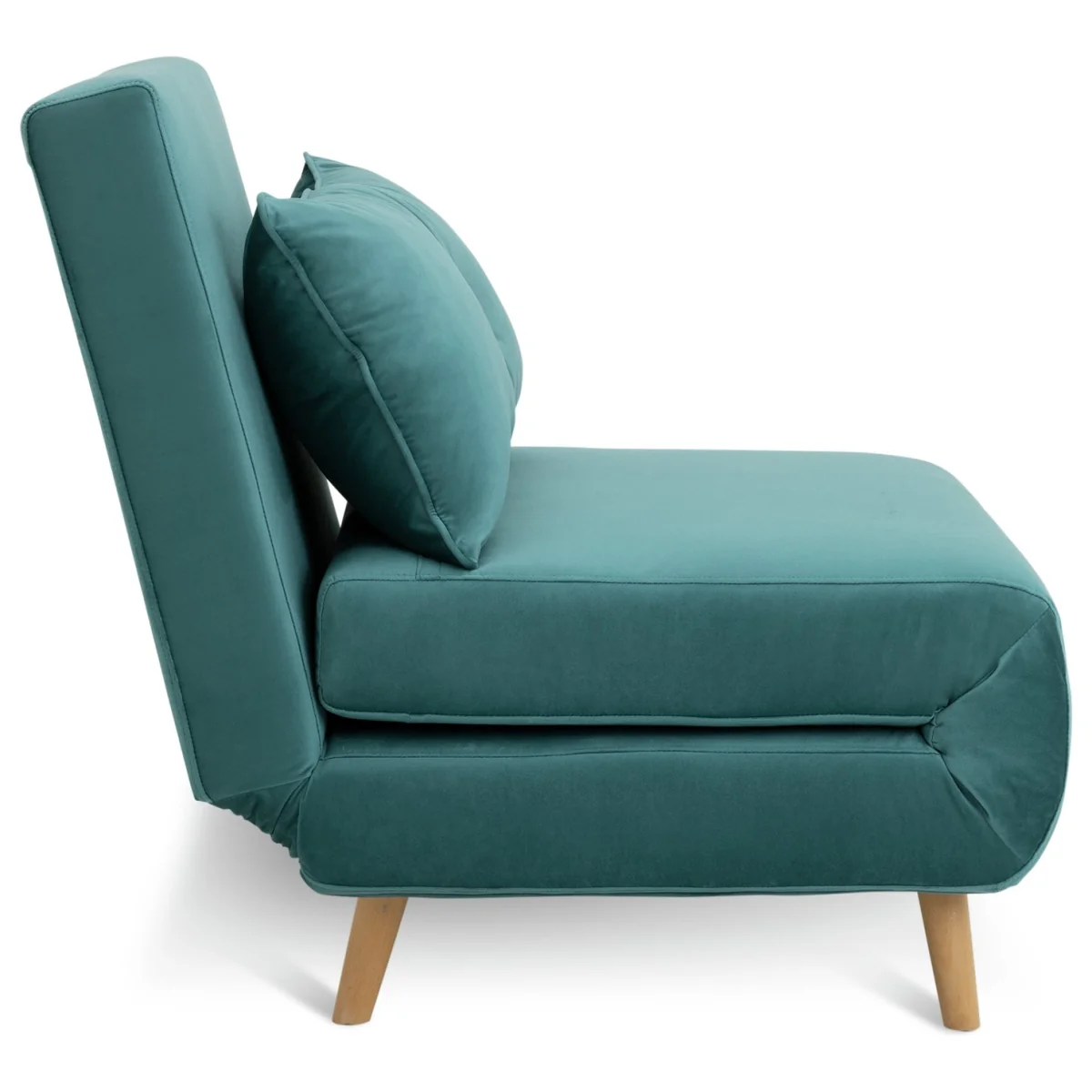 Habitat Roma Single Velvet Chairbed - Teal – image 6