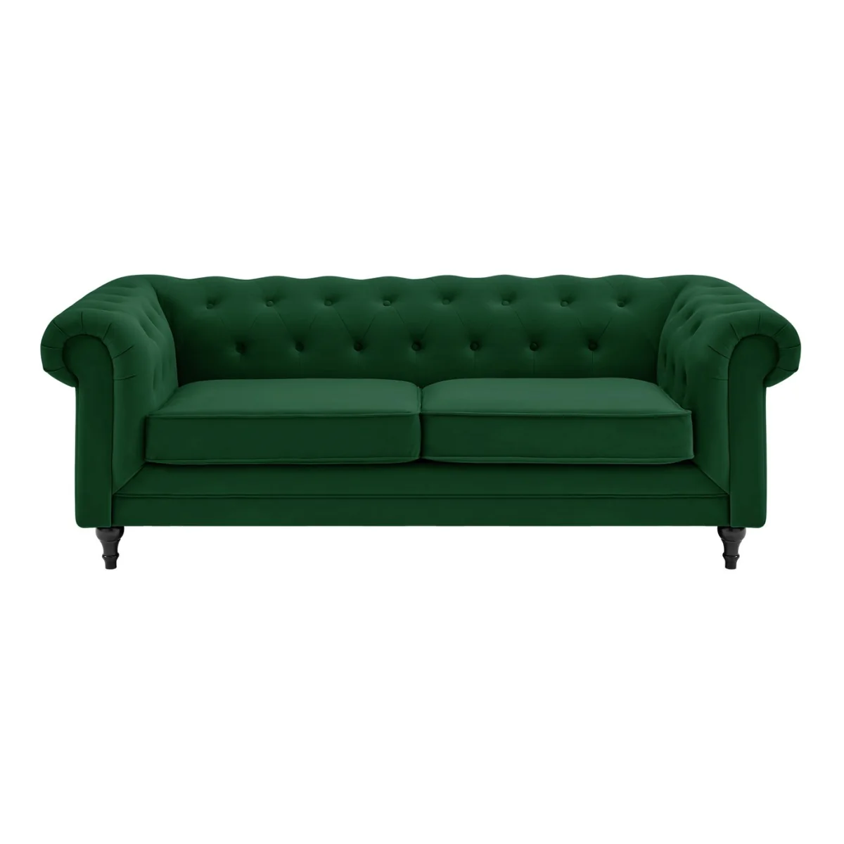 Habitat Chesterfield Velvet 2 Seater Sofa Bed - Green – image 3