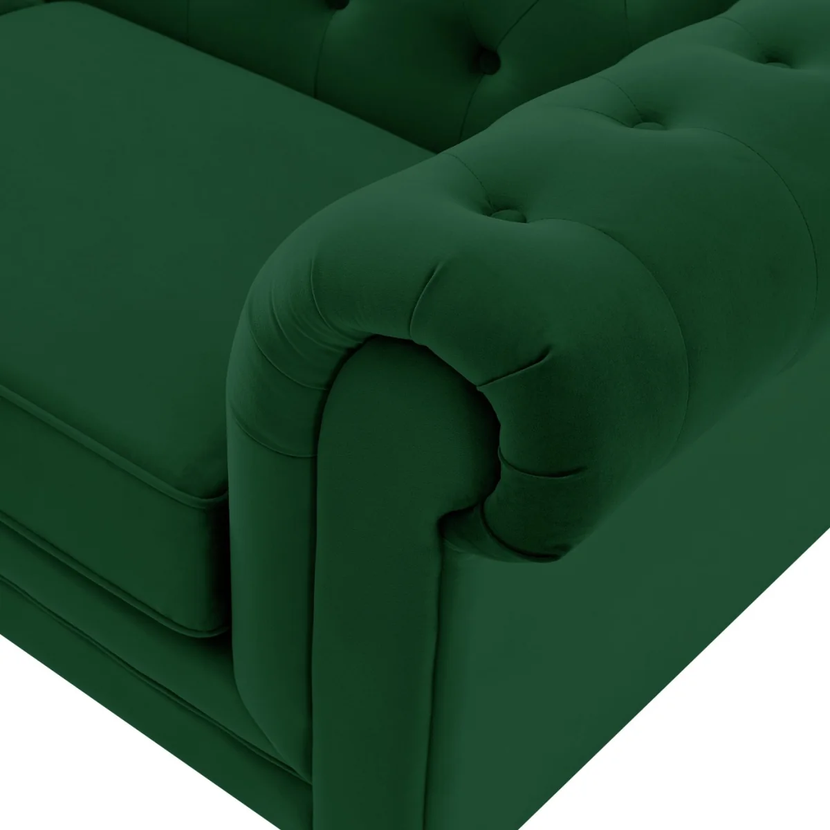 Habitat Chesterfield Velvet 2 Seater Sofa Bed - Green – image 7