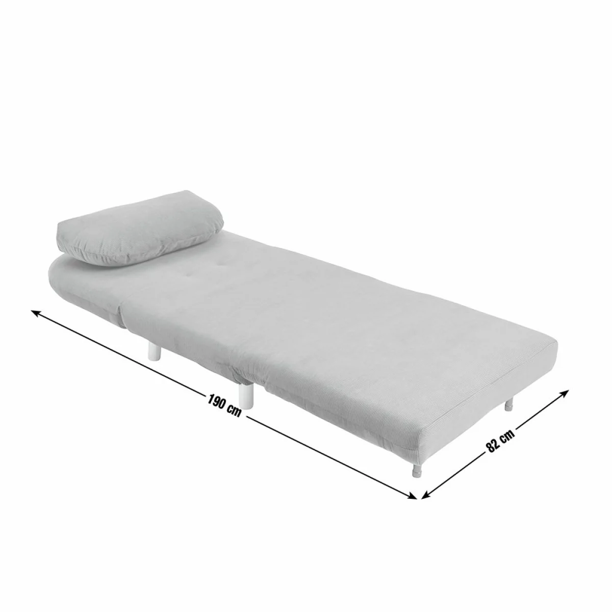 Habitat Benji Single Compact Fabric Chairbed - Blue – image 11