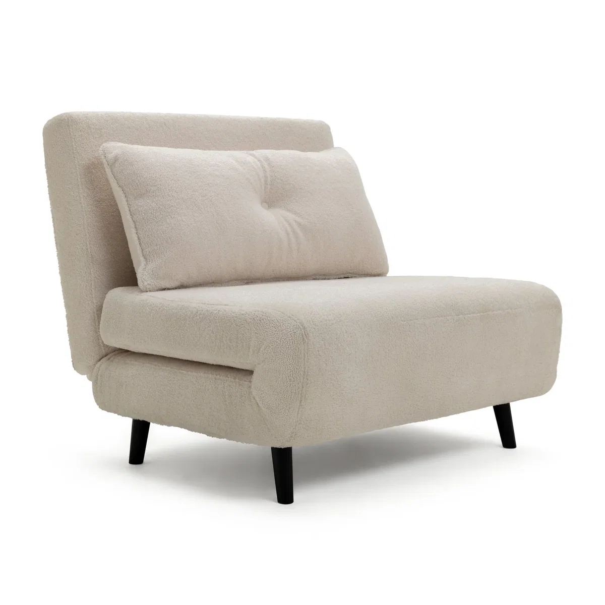 Habitat Roma Single Boucle Chairbed - Cream – image 4