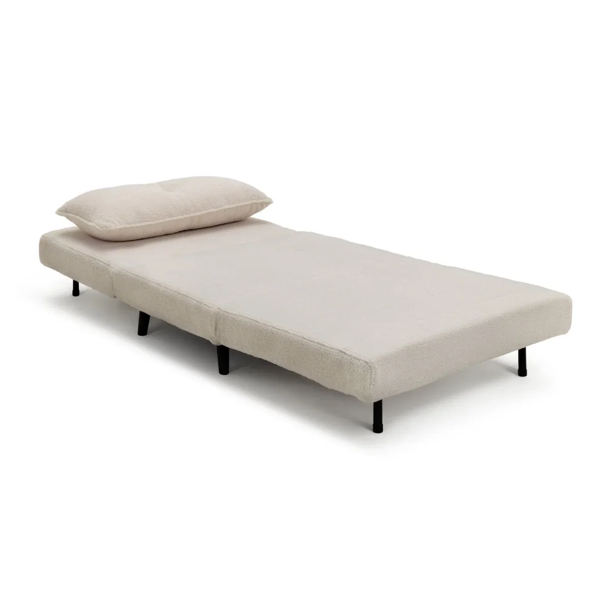 Habitat Roma Single Boucle Chairbed - Cream – image 5