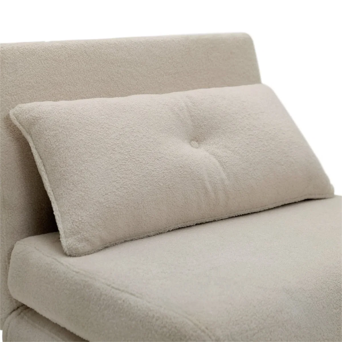 Habitat Roma Single Boucle Chairbed - Cream – image 7