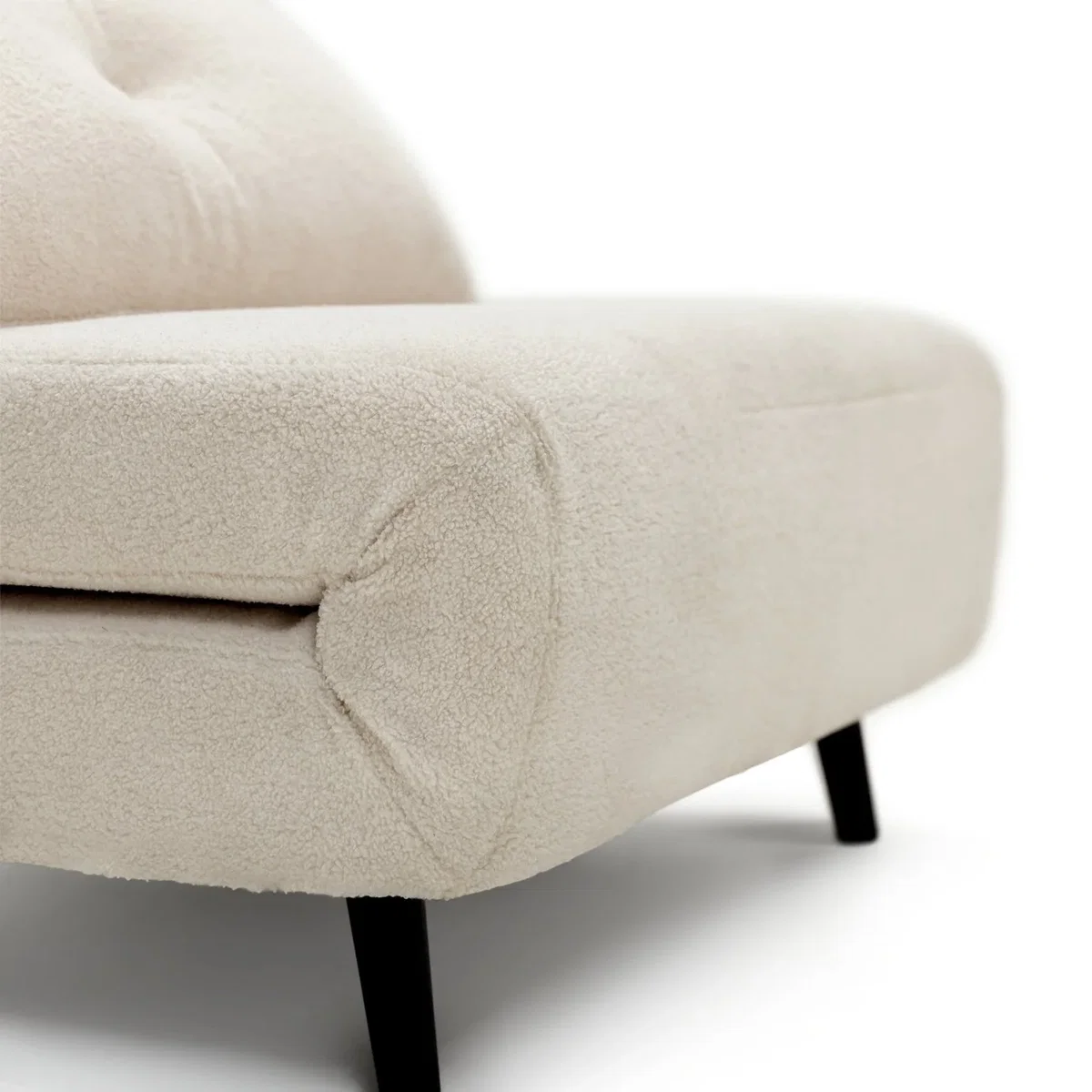 Habitat Roma Single Boucle Chairbed - Cream – image 8