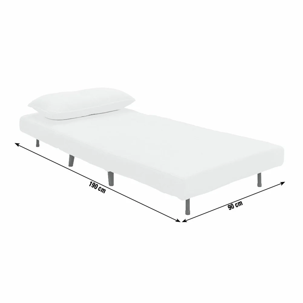 Habitat Roma Single Boucle Chairbed - Cream – image 10