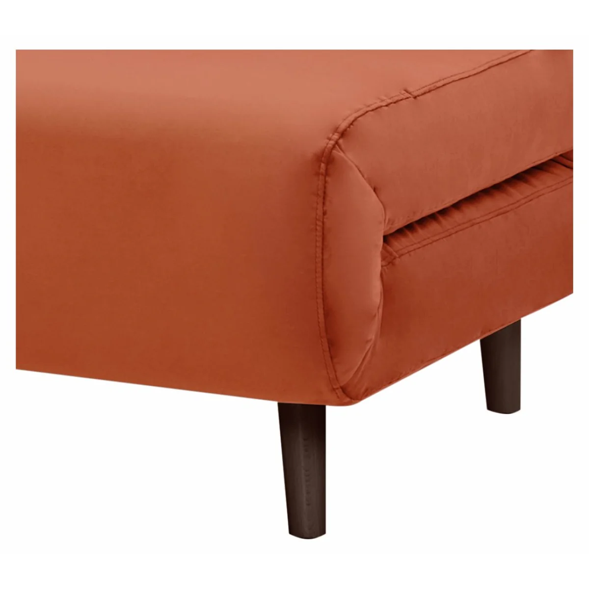 Habitat Roma Small Double Velvet Chairbed - Orange – image 6