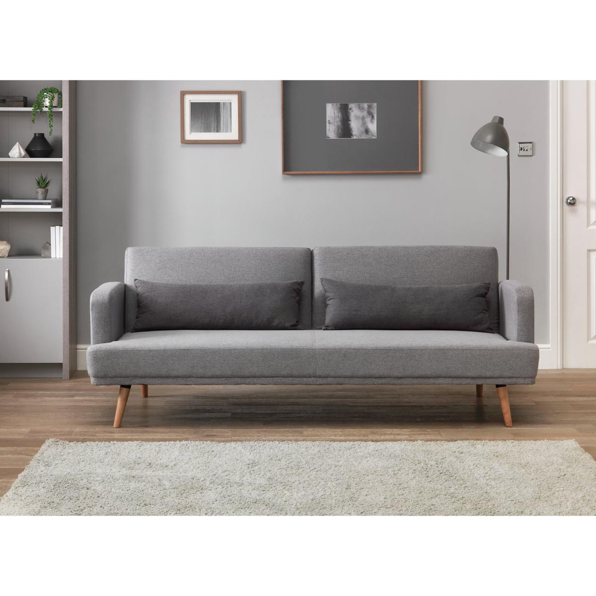Habitat Andy 3 Seater Fabric Clic Clac Sofa Bed - Grey – image 3