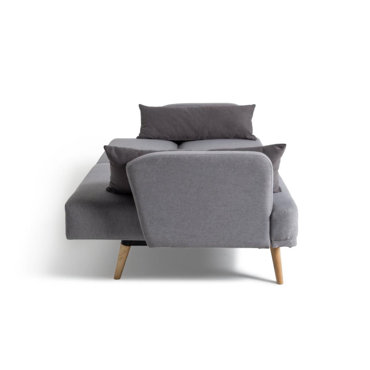 Habitat Andy 3 Seater Fabric Clic Clac Sofa Bed - Grey – image 6