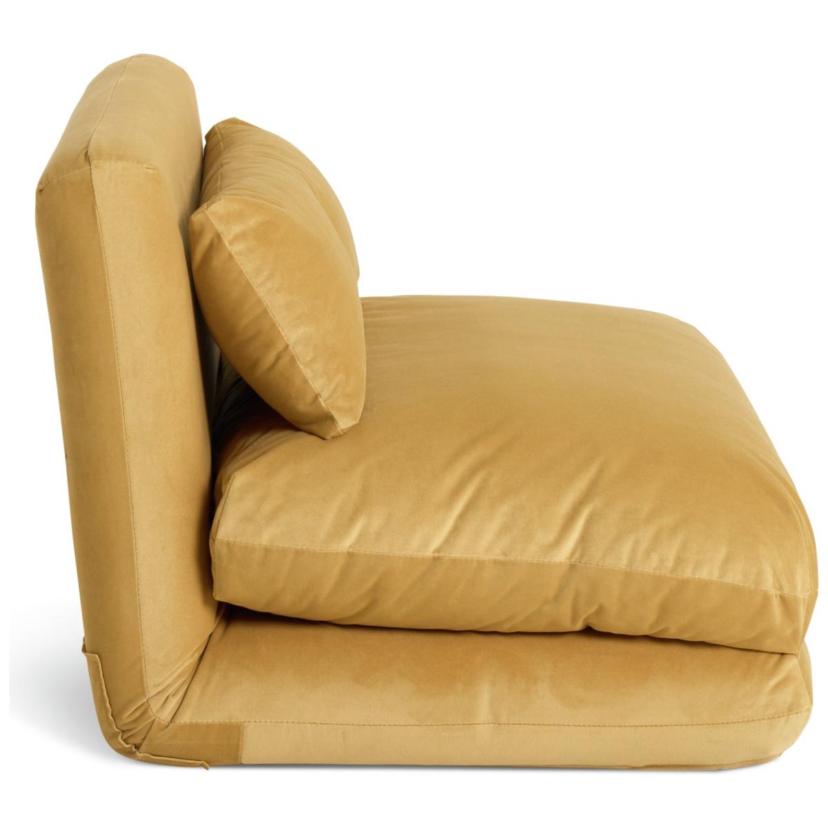 Habitat Lexi Fabric Chair Bed - Camel – image 7