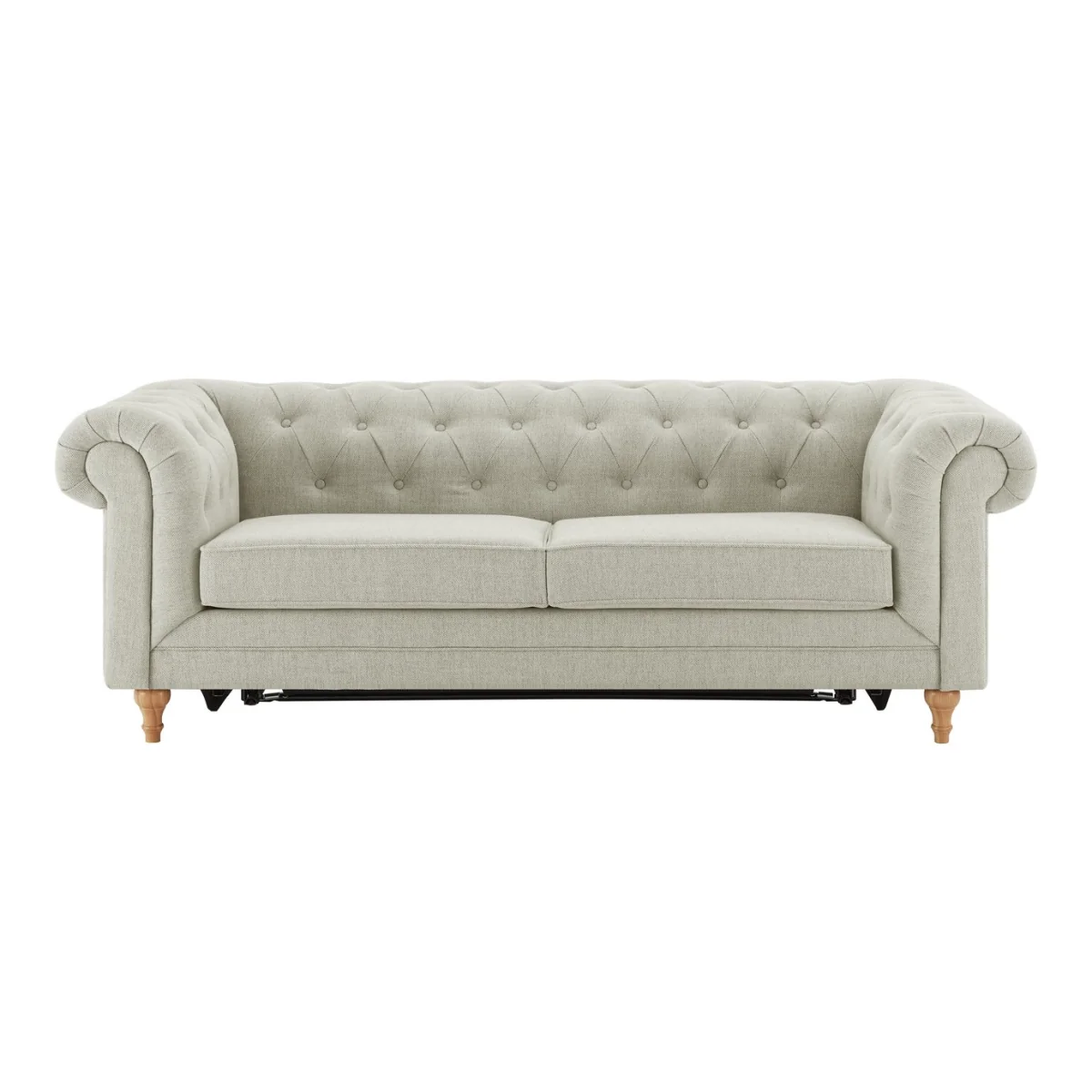 Habitat Chesterfield 2 Seater Fabric Sofa Bed - Natural – image 5
