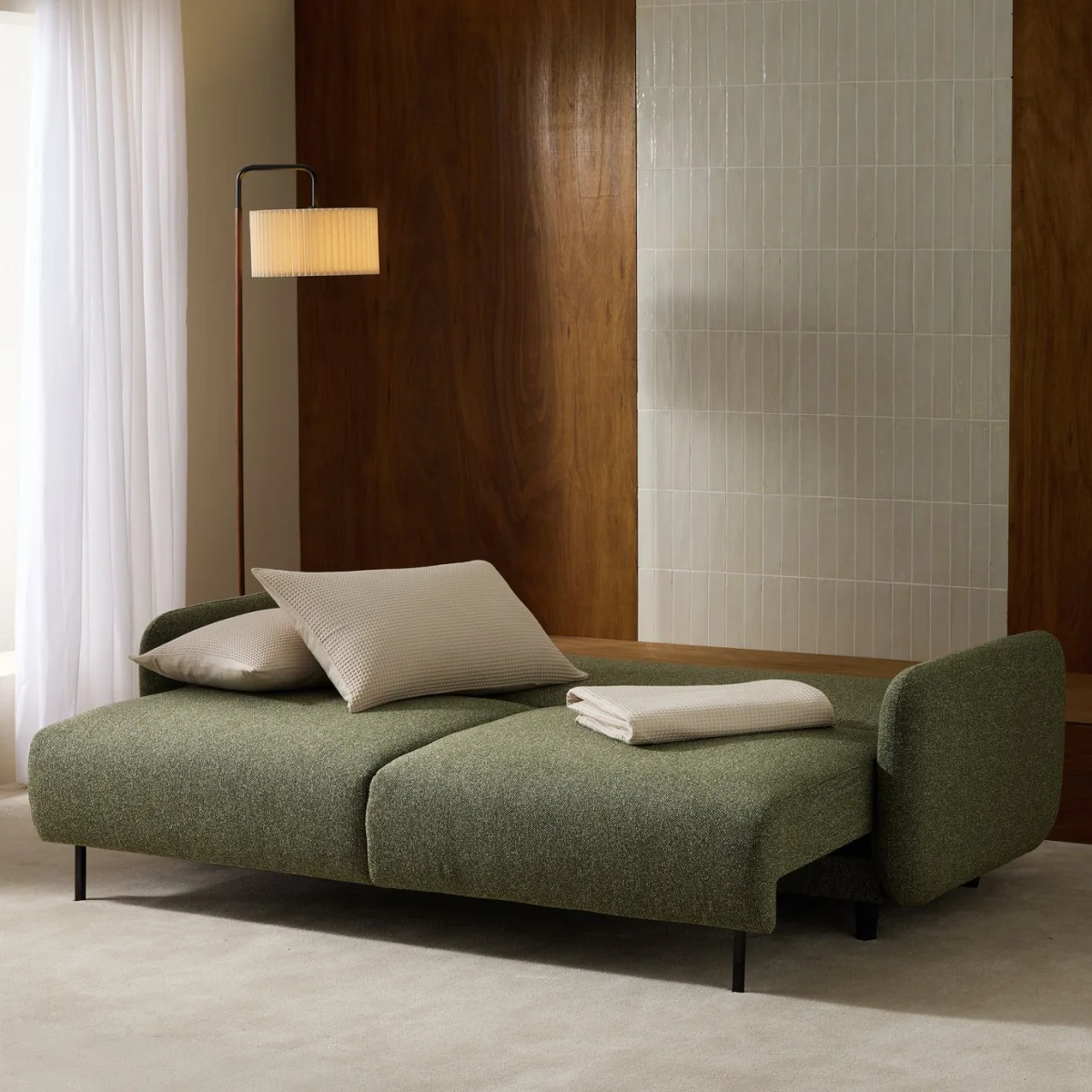 Habitat Eric Fabric 3 Seater Sofa Bed - Green – image 3