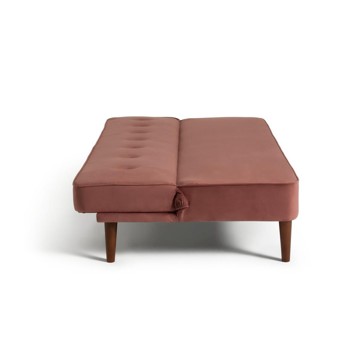 Habitat Odeon 2 Seater Velvet Sofa Bed - Pink – image 4