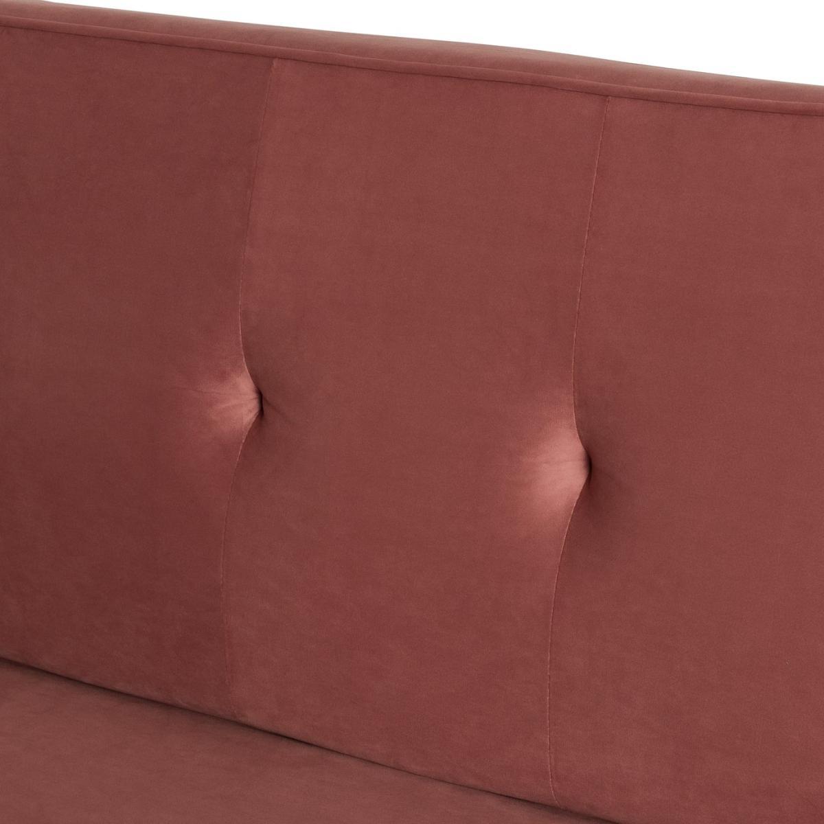 Habitat Odeon 2 Seater Velvet Sofa Bed - Pink – image 5