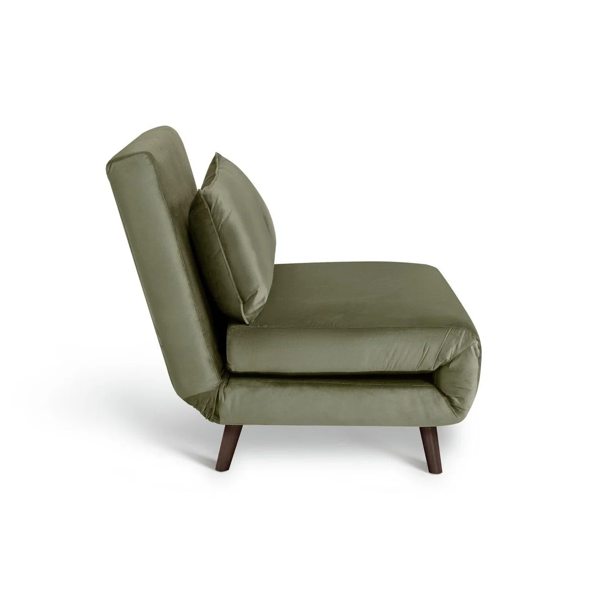 Habitat Roma Small Double Velvet Chairbed - Sage Green – image 5