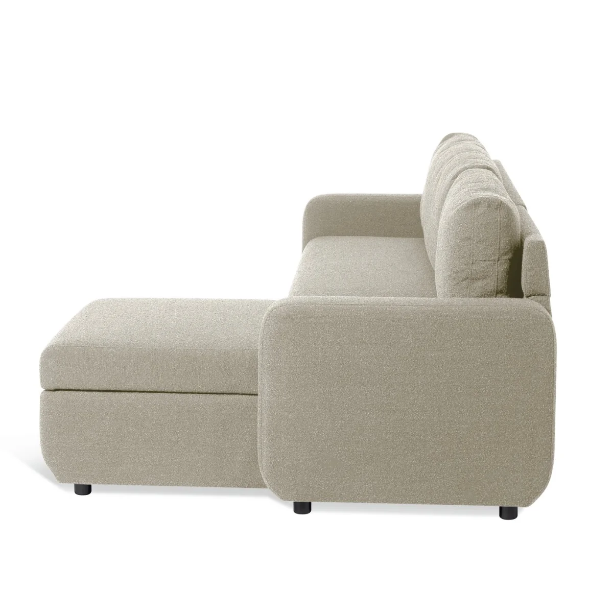 Habitat Enia Fabric Right Hand Corner Chaise Sofa Bed - Natural – image 5