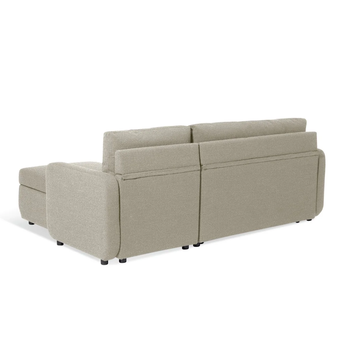 Habitat Enia Fabric Right Hand Corner Chaise Sofa Bed - Natural – image 6