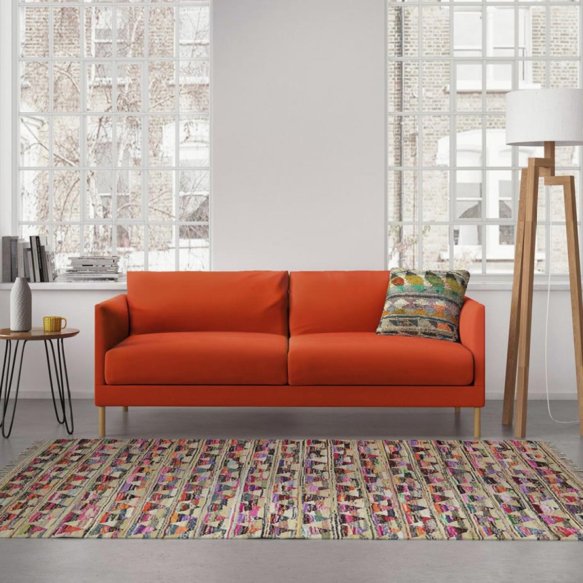 Habitat Hyde 3 Seater Leather Sofa Bed - Brown – image 3