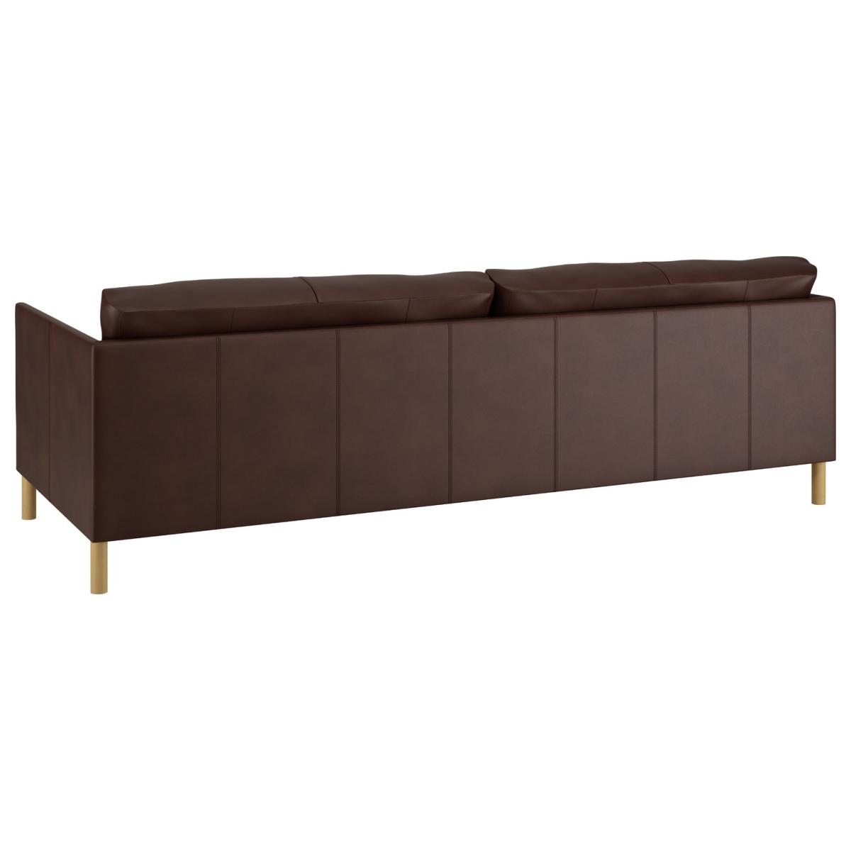 Habitat Hyde 3 Seater Leather Sofa Bed - Brown – image 5