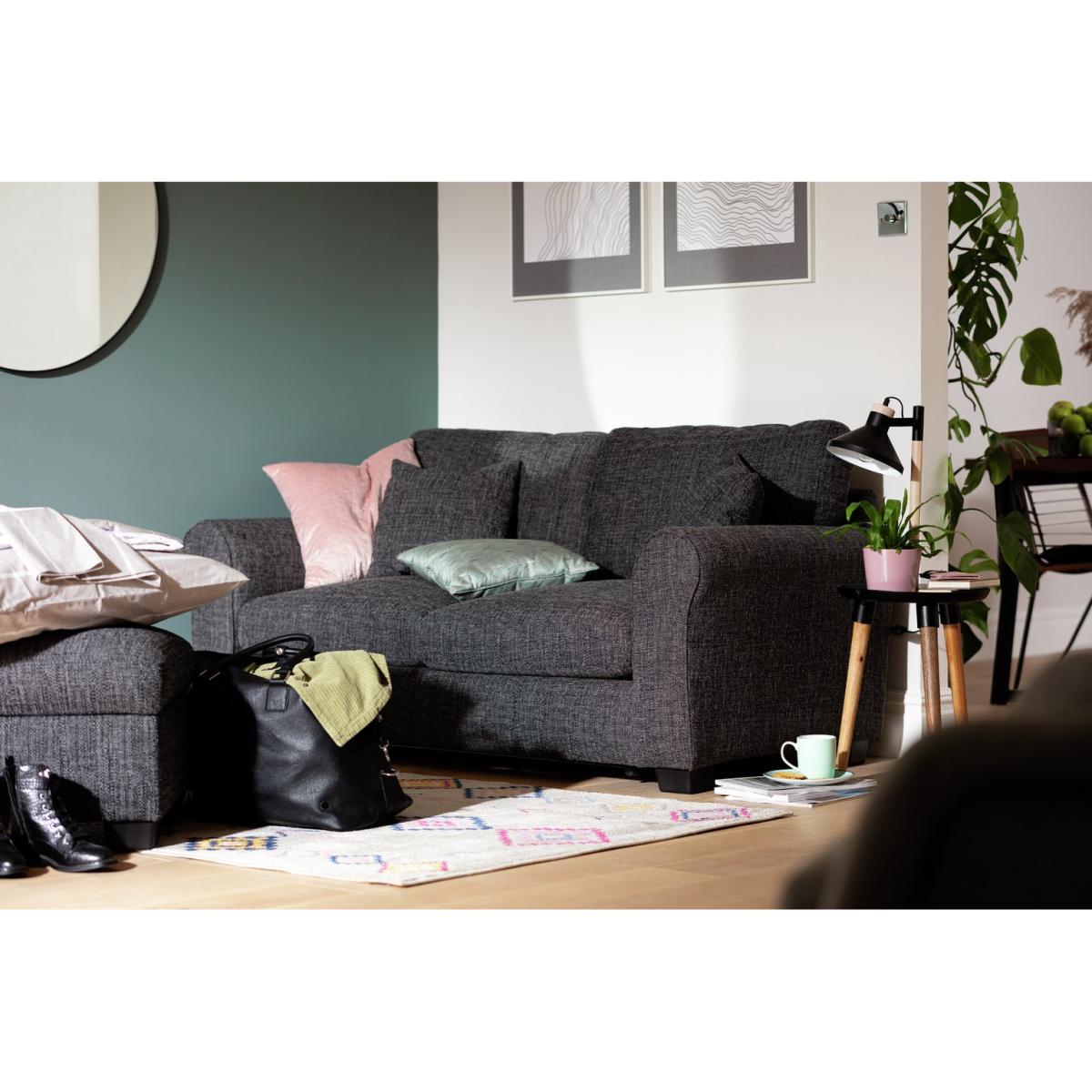 Habitat Lisbon Small Double Fabric Sofa Bed - Beige – image 3