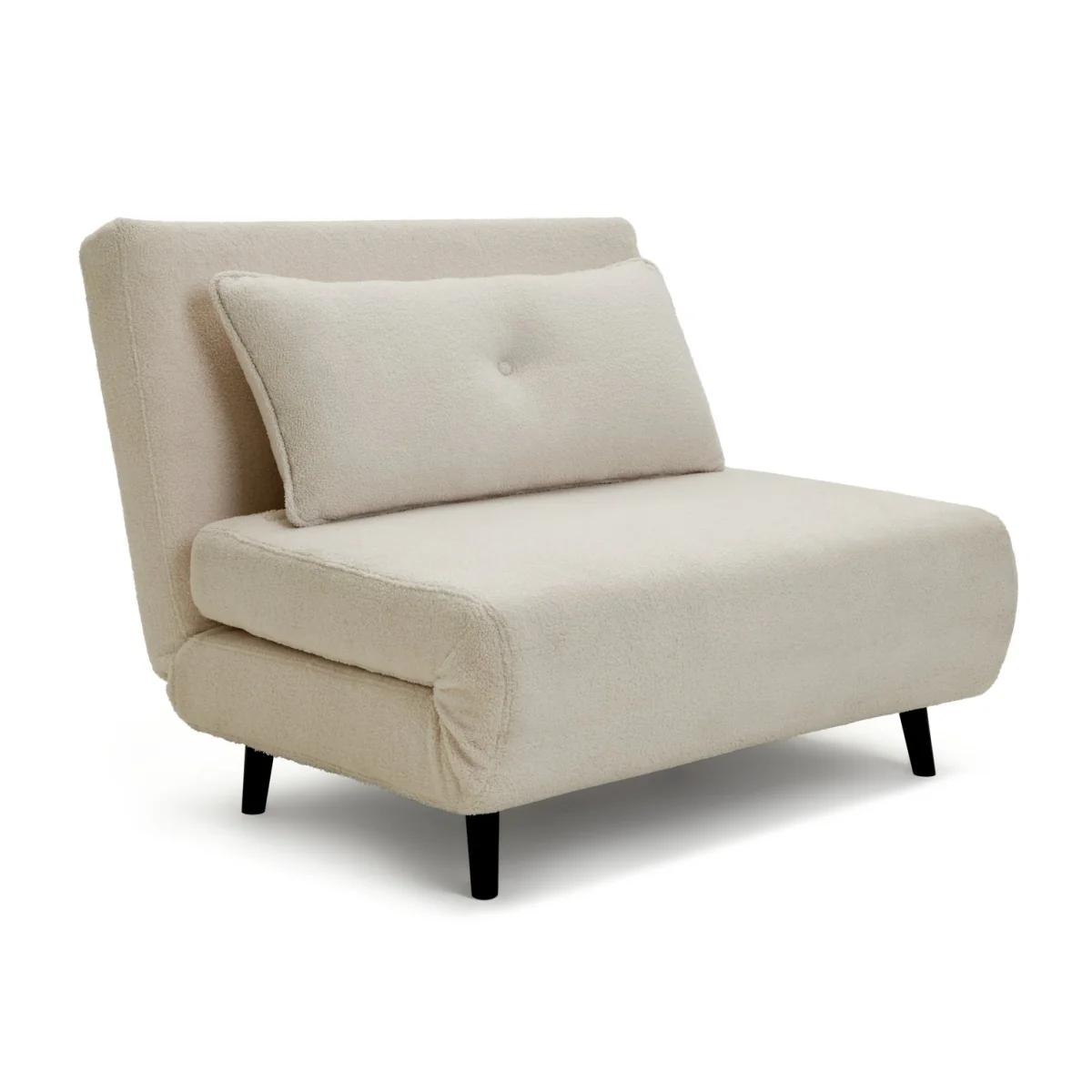 Habitat Roma Small Double Boucle Chairbed - Cream – image 4