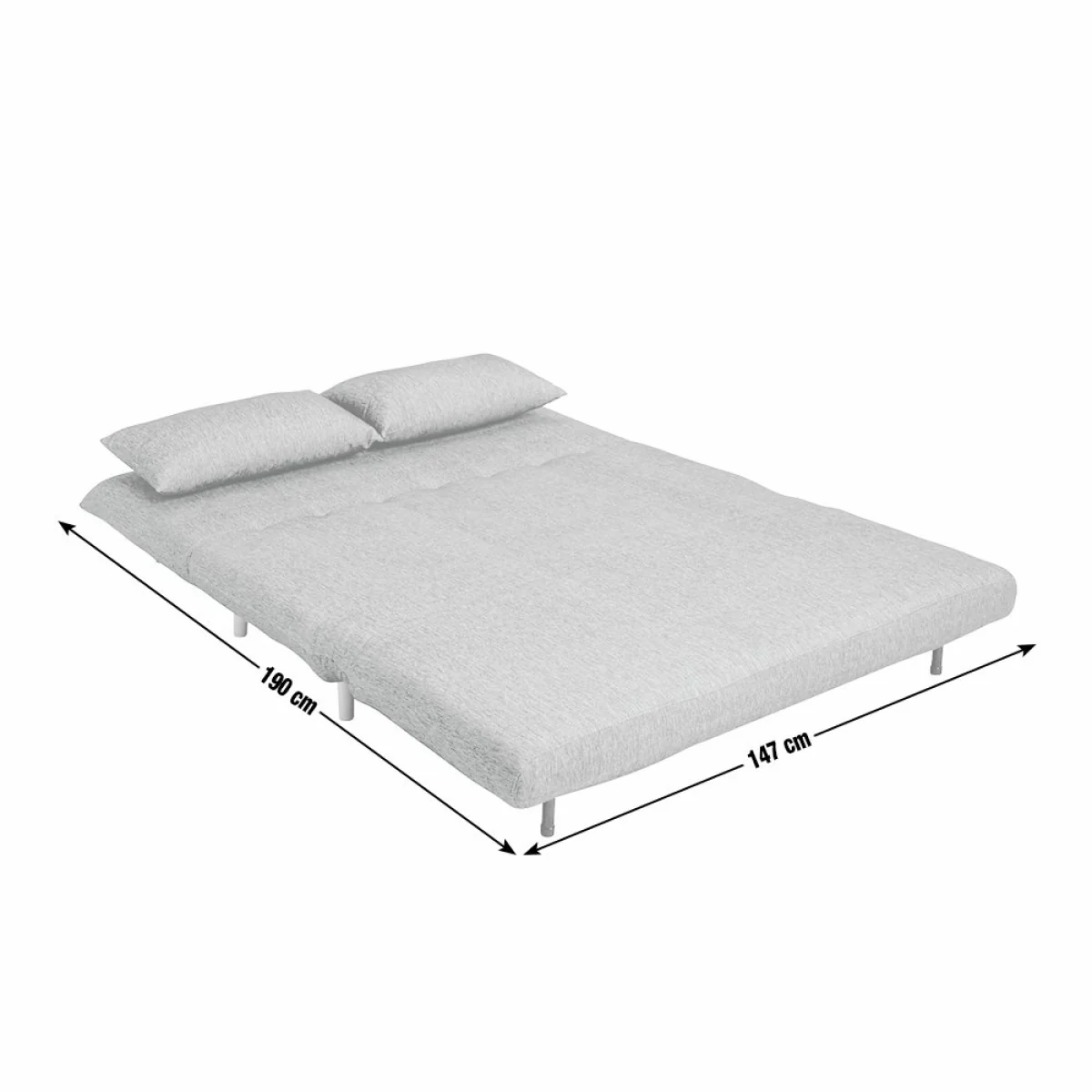 Habitat Pillow Fabric Double Chair Bed - Blue – image 10