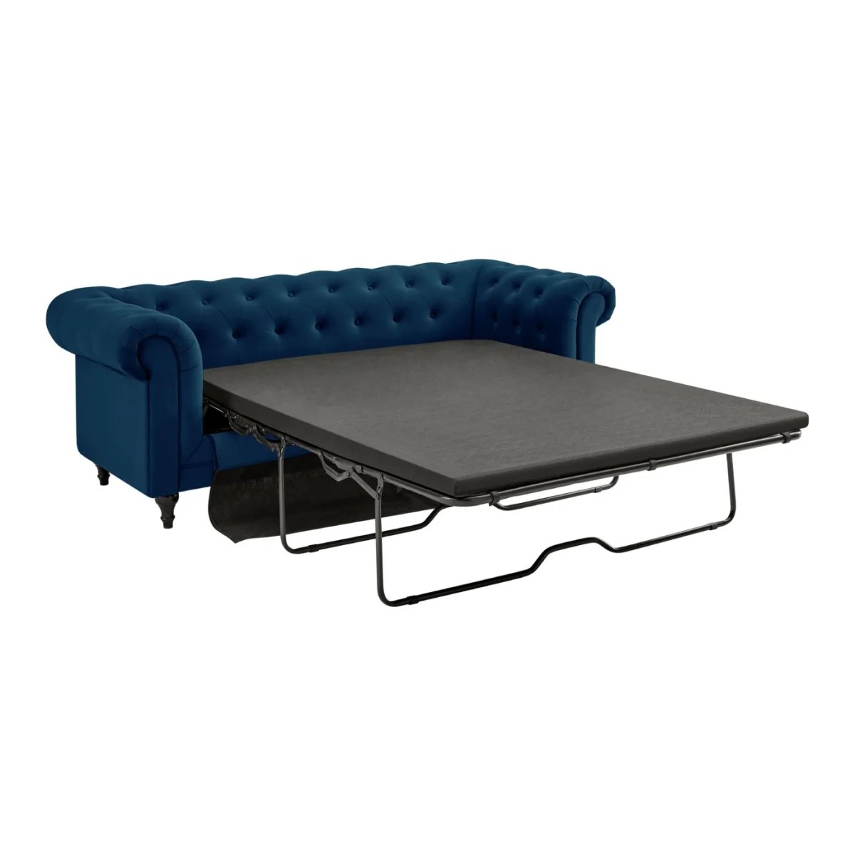 Habitat Chesterfield Velvet 2 Seater Sofa Bed - Blue – image 4