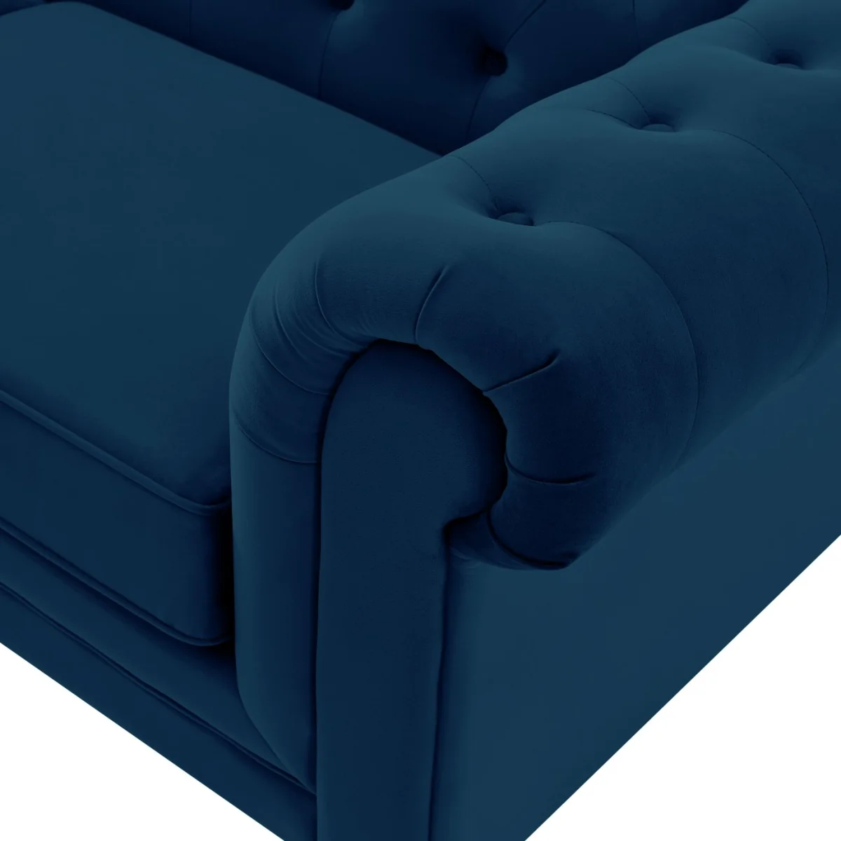 Habitat Chesterfield Velvet 2 Seater Sofa Bed - Blue – image 7