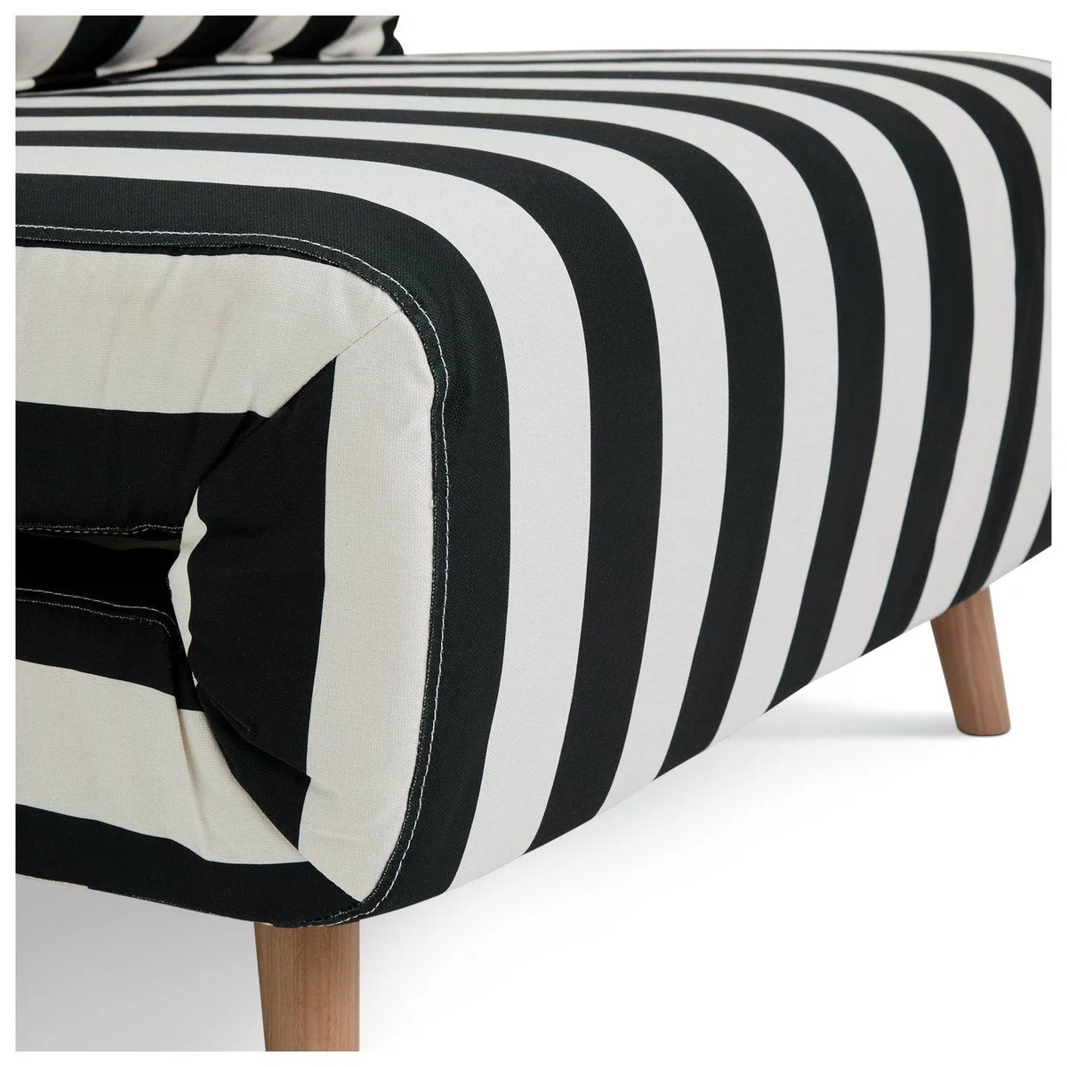 Habitat Roma Single Fabric Chairbed - Black & White – image 5
