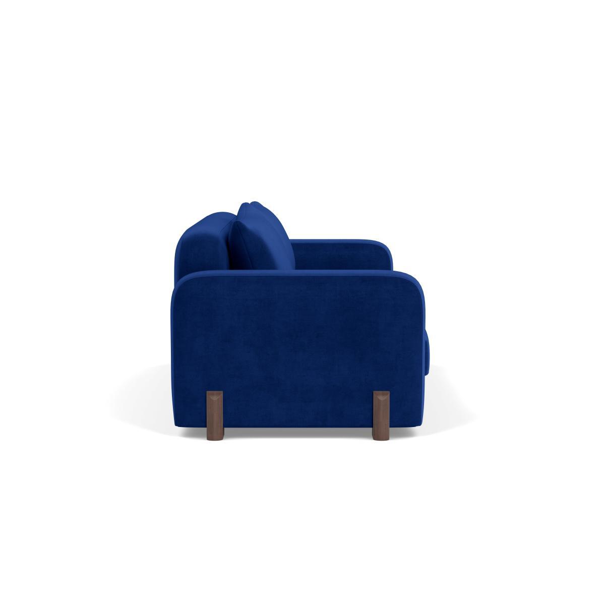 Heal's Nuvola 4 Seater Sofa Smart Luxe Velvet Azure Natural Oak Feet - Heal's UK Furniture – image 3