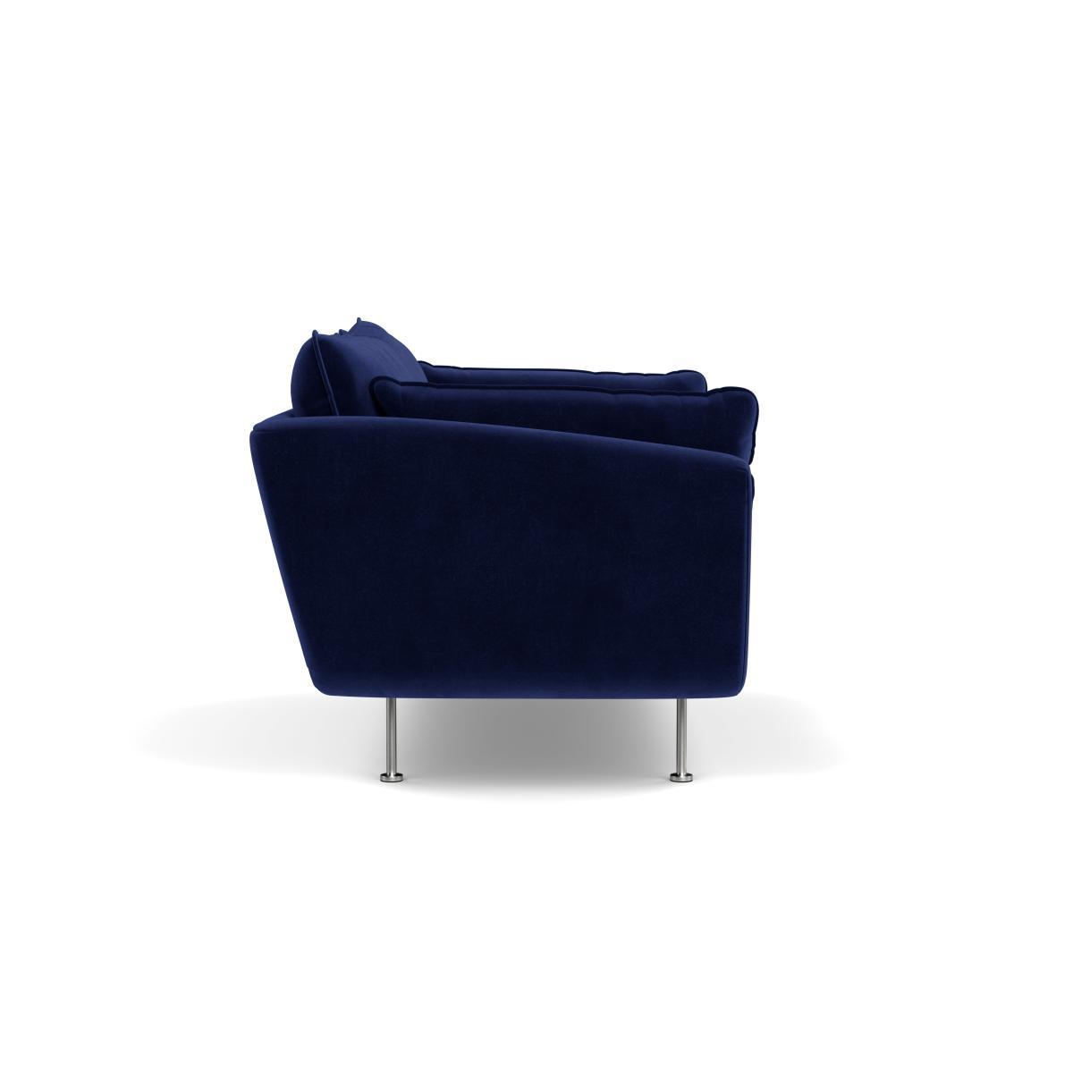 Heal's Allora 2 Seater Sofa Boucle Fern Stainless Steel Feet - Heal's UK Furniture – image 3