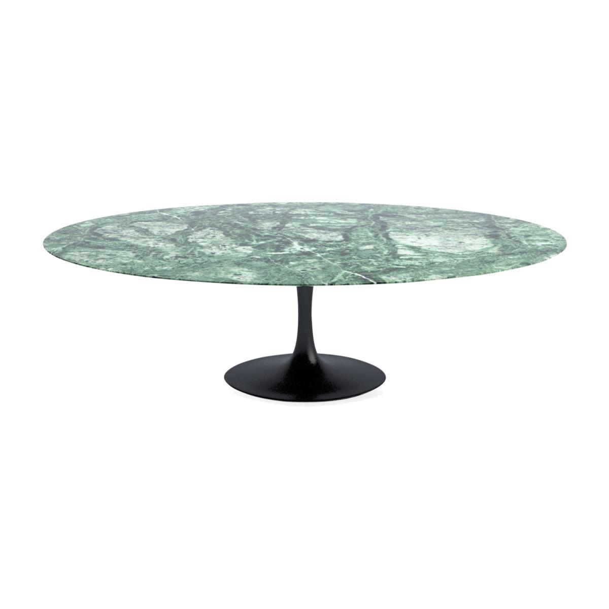 Knoll Saarinen Tulip Oval Table Diam 137cm Verde Alpi Coated Top Black Base - Heal's UK Furniture – image 1