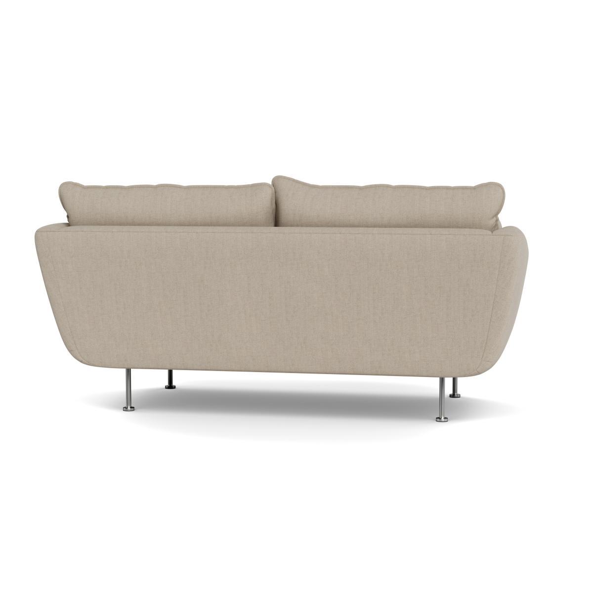 Heal's Allora 2 Seater Sofa Broad Weave Putty Brass Feet - Heal's UK Furniture – image 5