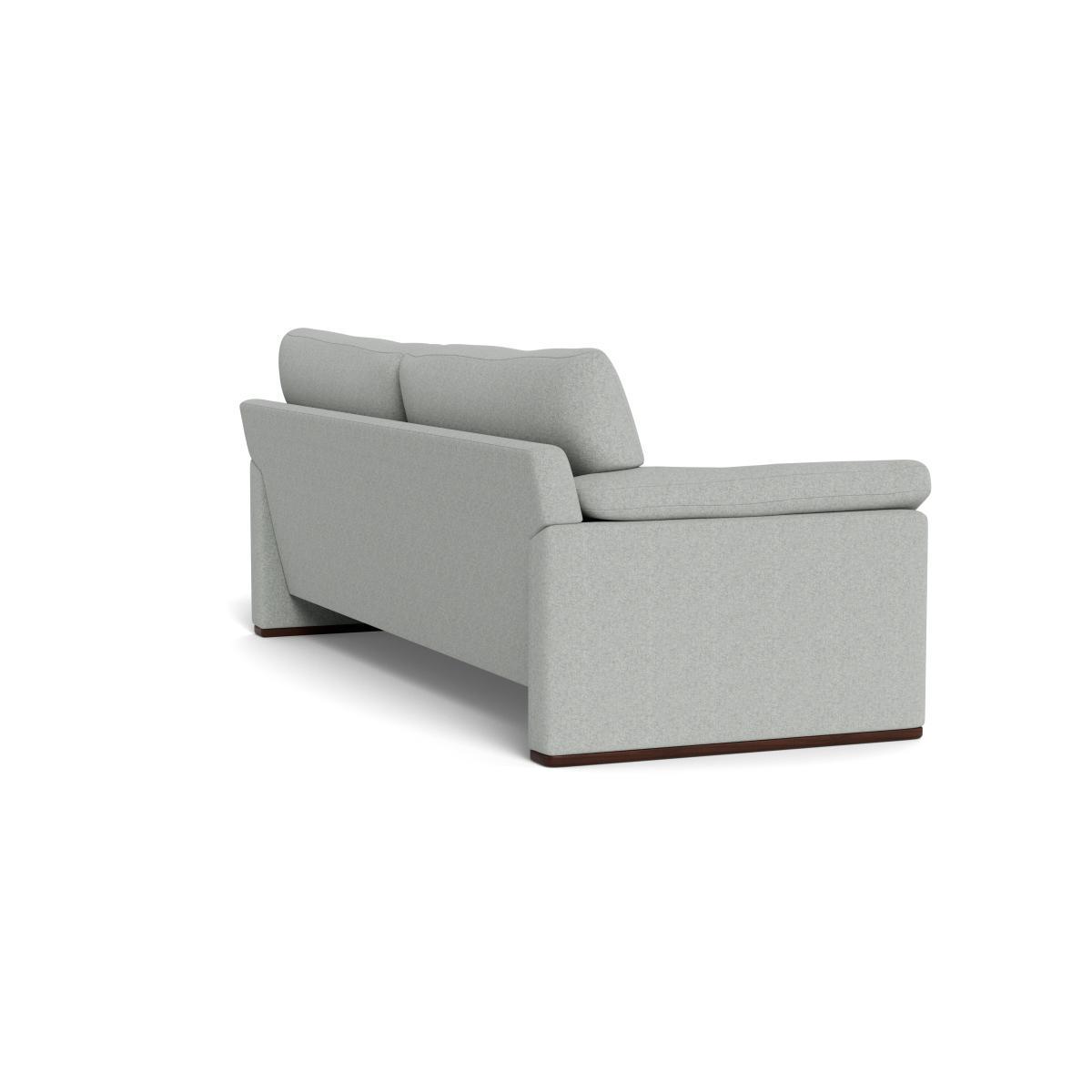 Heal's Paris II 4 Seater Sofa Melton Wool Limestone Walnut Feet - Heal's UK Furniture – image 4