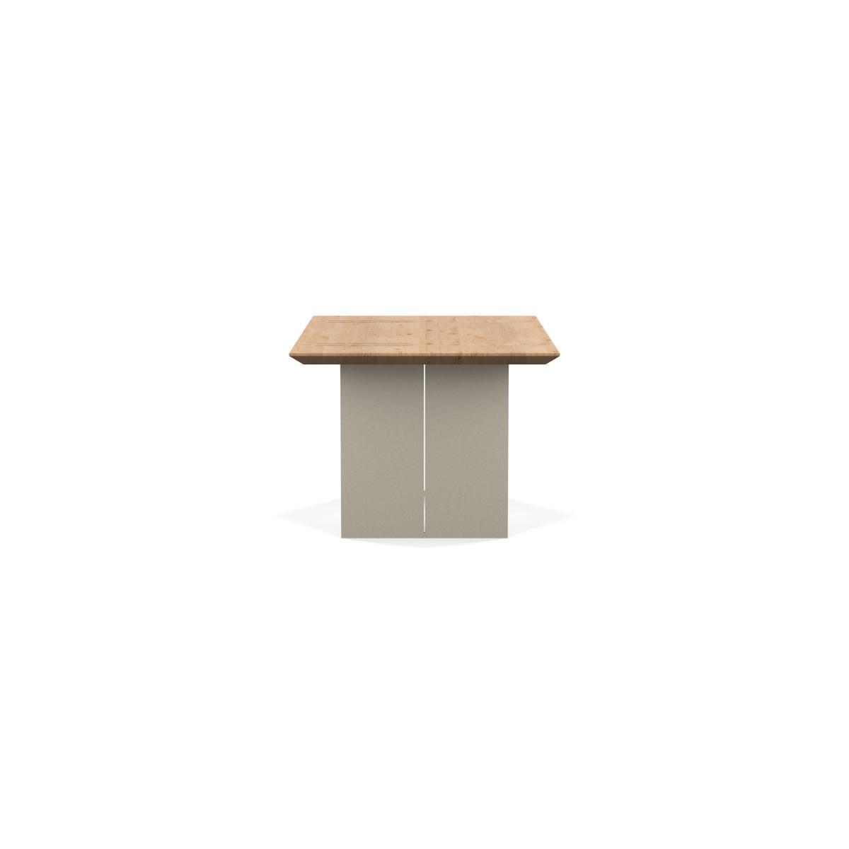Heal's Berlin Dining Table 180x100cm Blonde Oak Chamfered Edge Filled Black Legs - Heal's UK Furniture – image 3