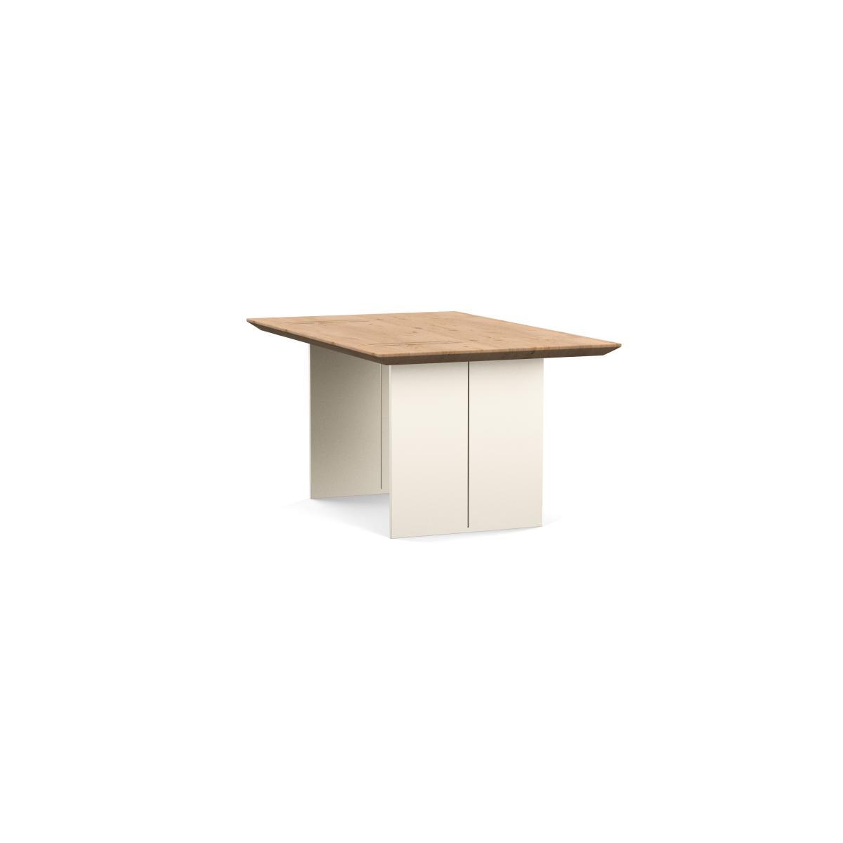 Heal's Berlin Dining Table 180x100cm Blonde Oak Chamfered Edge Filled Black Legs - Heal's UK Furniture – image 4