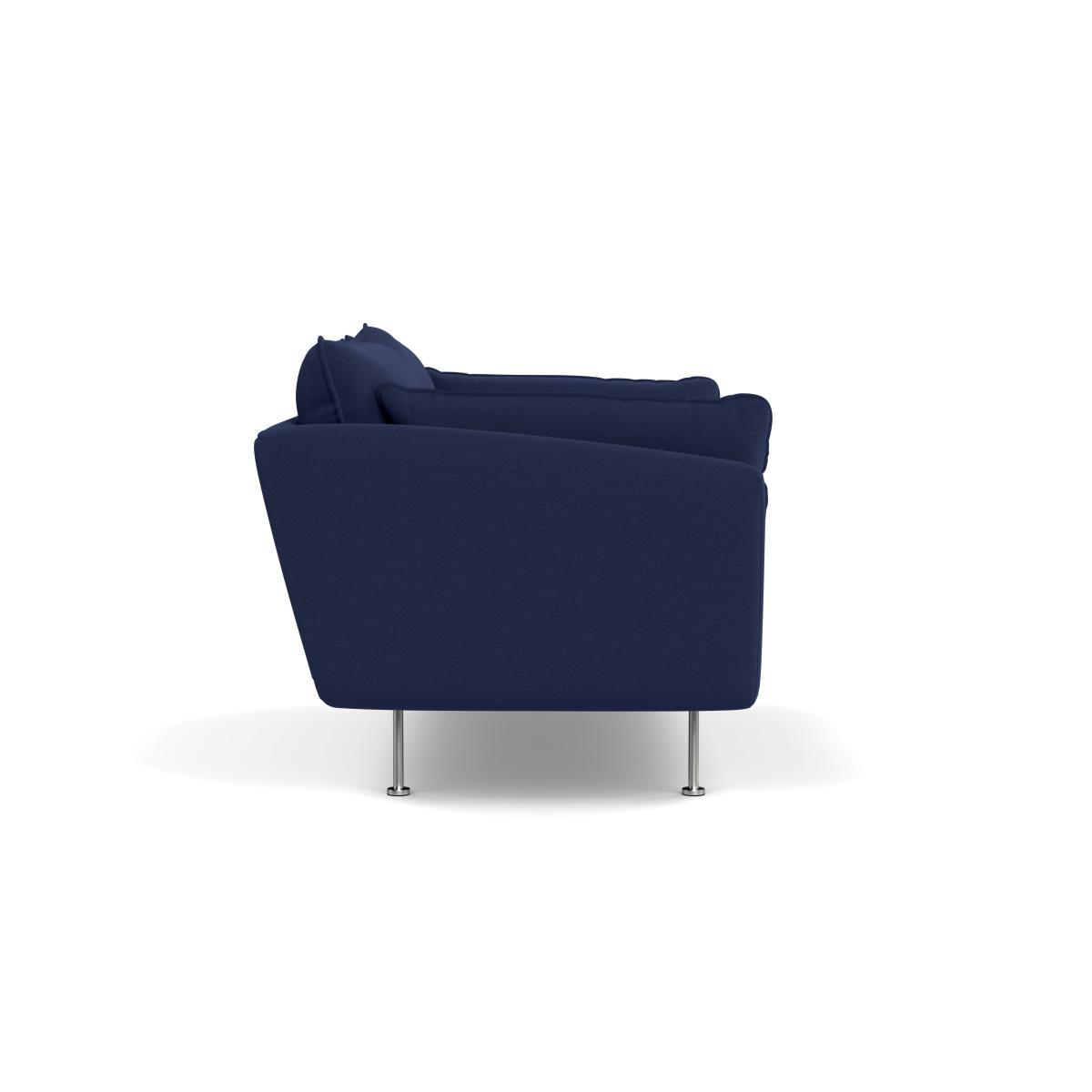 Heal's Allora 2 Seater Sofa Melton Wool New Navy Black Feet - Heal's UK Furniture – image 3