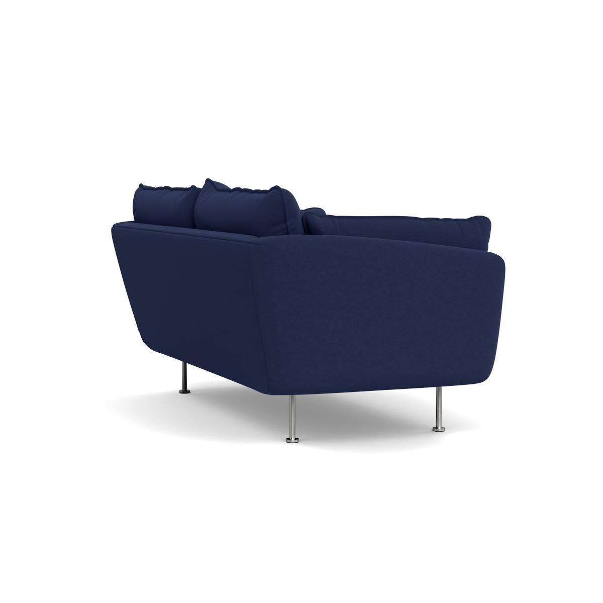 Heal's Allora 2 Seater Sofa Melton Wool New Navy Black Feet - Heal's UK Furniture – image 4