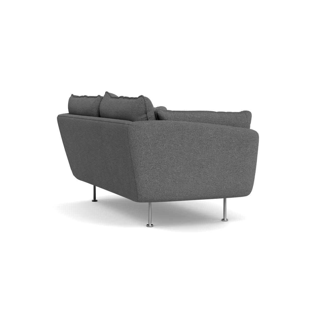 Heal's Allora 2 Seater Sofa Tejo Recycled Noir Black Feet - Heal's UK Furniture – image 4
