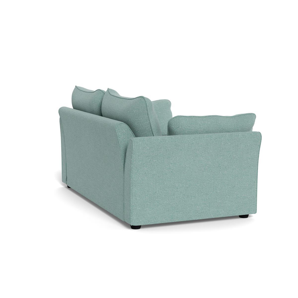 Heal's Tailor 3 Seater Sofa Tejo Recycled Teal Black Feet - Heal's UK Furniture – image 4