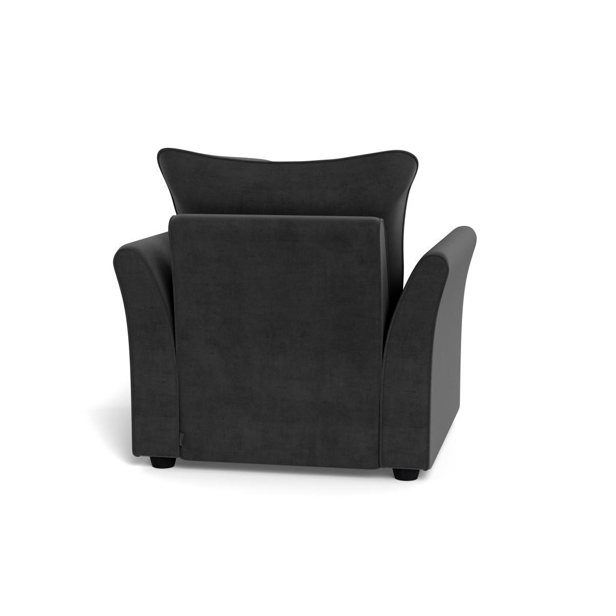 Heal's Tailor Armchair Smart Luxe Velvet Nickel Natural Beech Feet - Heal's UK Furniture – image 5