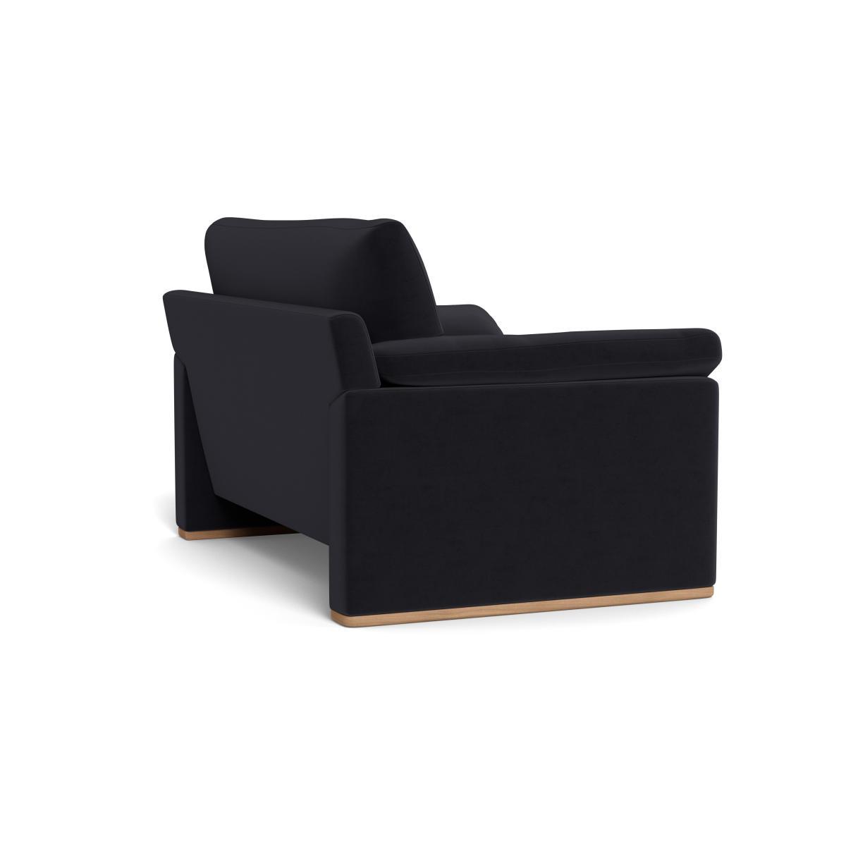 Heal's Paris II Loveseat Velvet Black Walnut Feet - Heal's UK Furniture – image 4