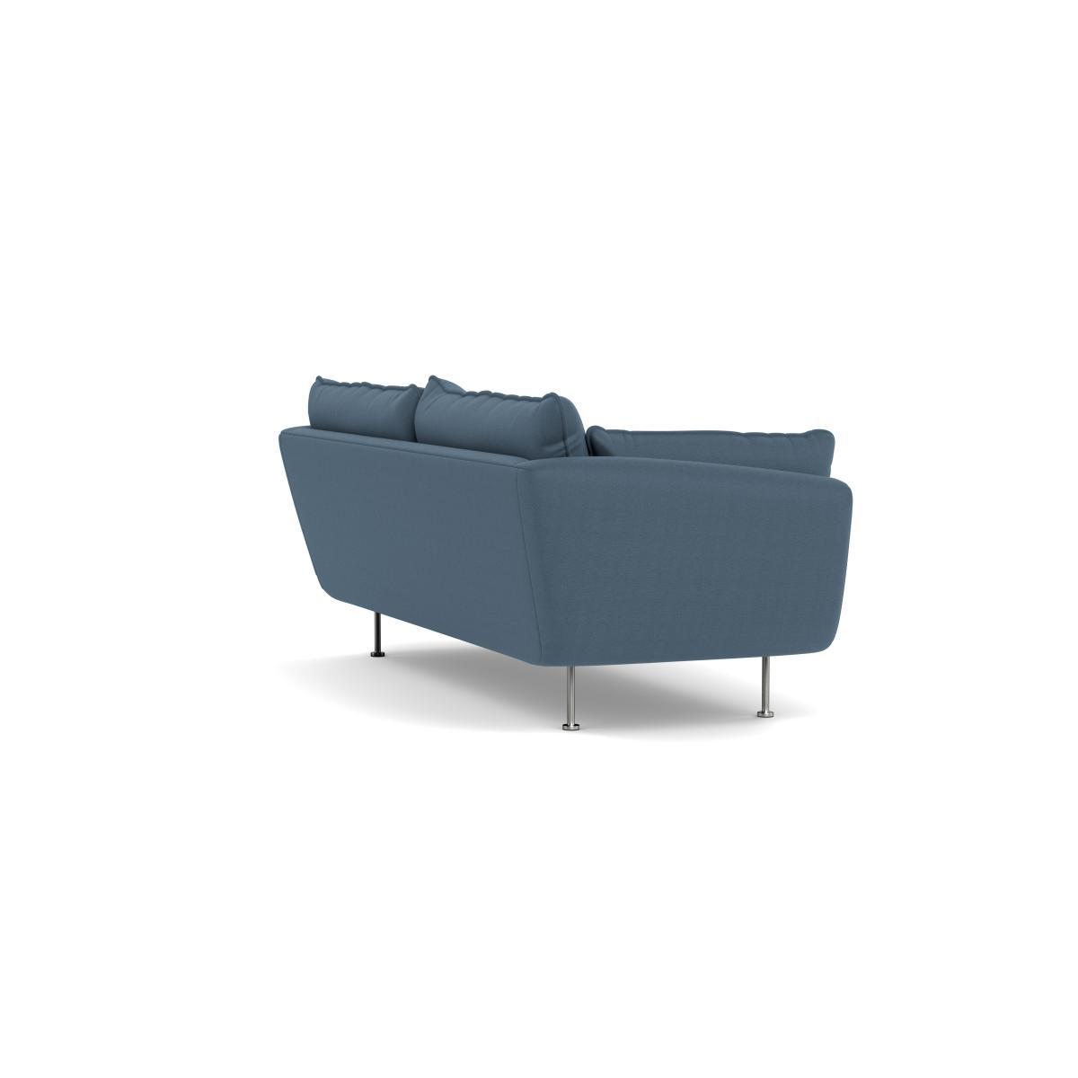 Heal's Allora 3 Seater Sofa Capelo LinenCotton Mineral Stainless Steel Feet - Heal's UK Furniture – image 4