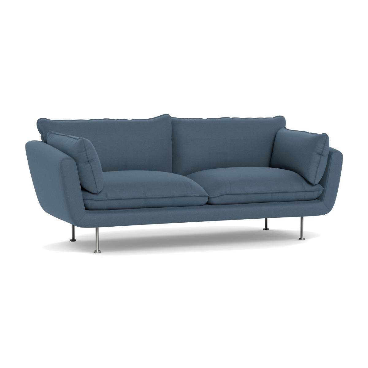 Heal's Allora 3 Seater Sofa Capelo LinenCotton Mineral Stainless Steel Feet - Heal's UK Furniture – image 1